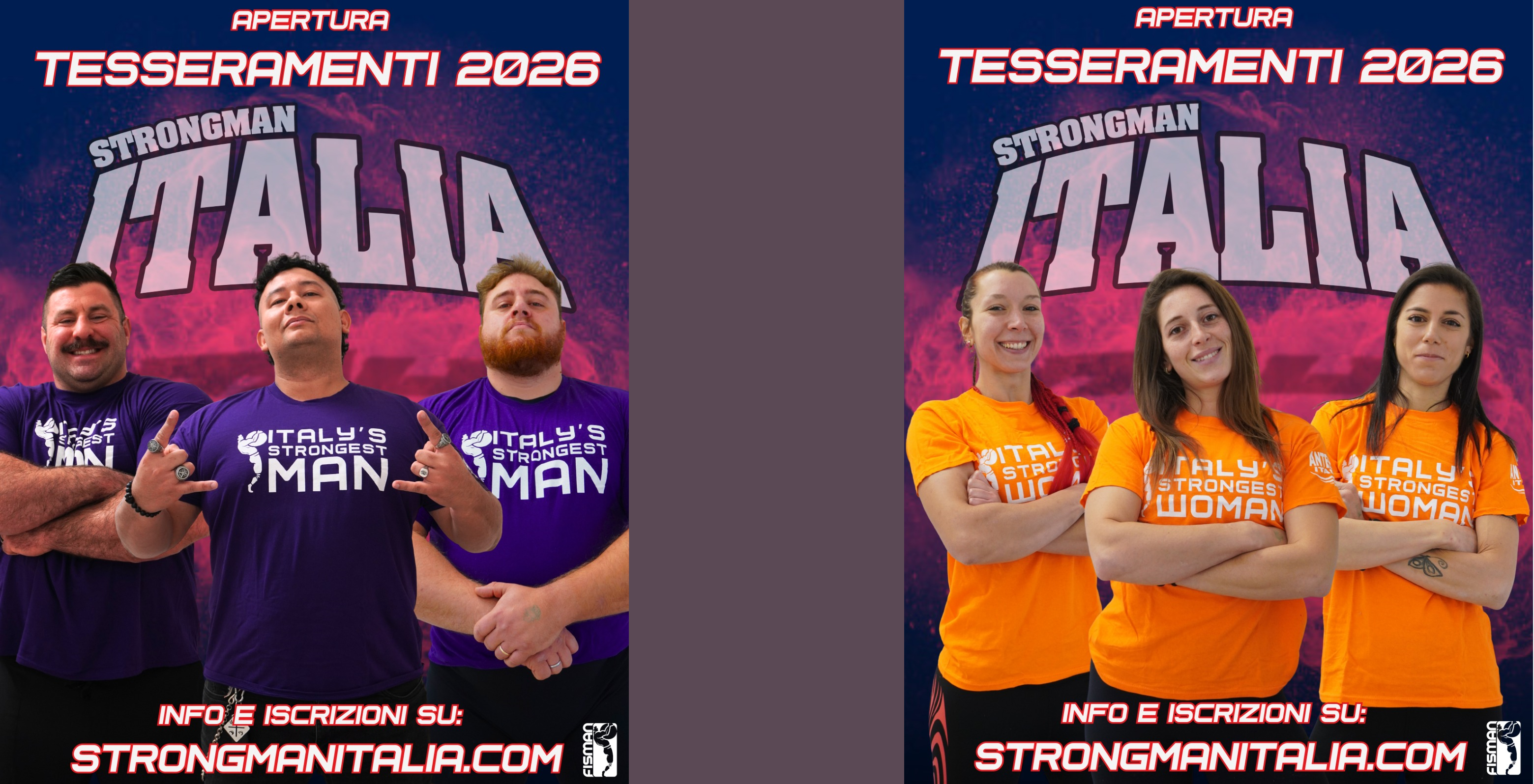 APERTURA TESSERAMENTI ATLETI E AFFILIAZIONI TEAM E PALESTRE 2026!